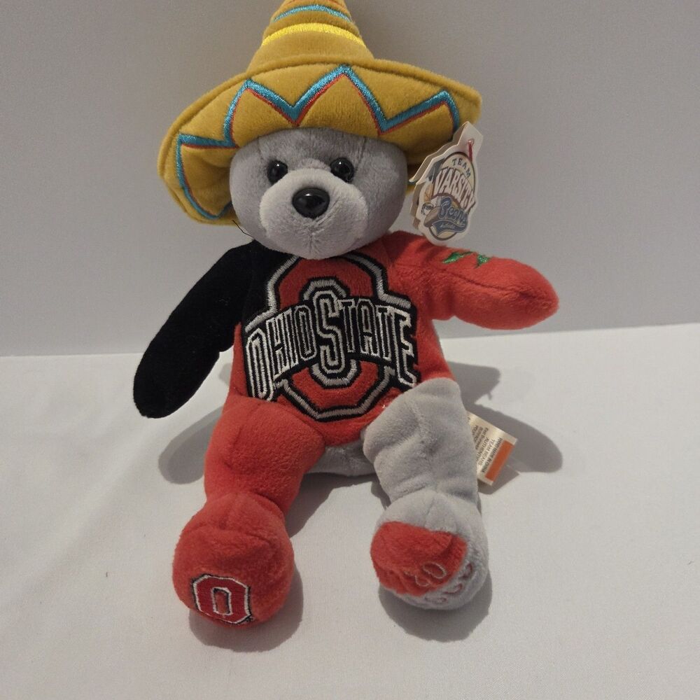 Ohio State Buckeyes Tostitos Fiesta Bowl 2003 Championship Team Beans Bear #6332